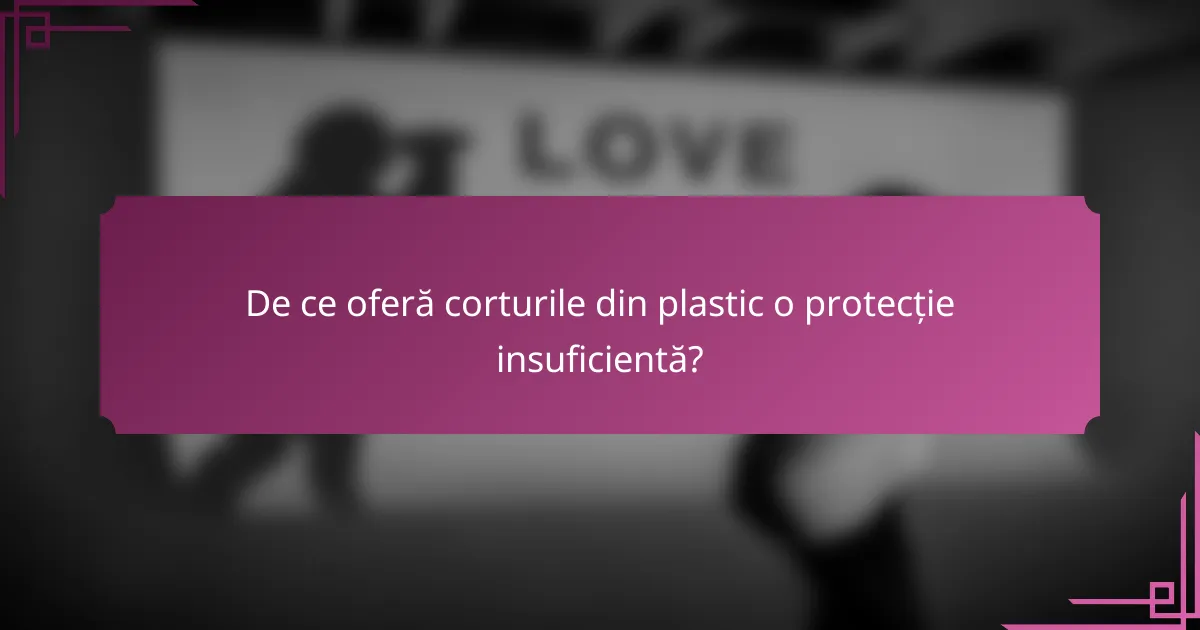 De ce oferă corturile din plastic o protecție insuficientă?