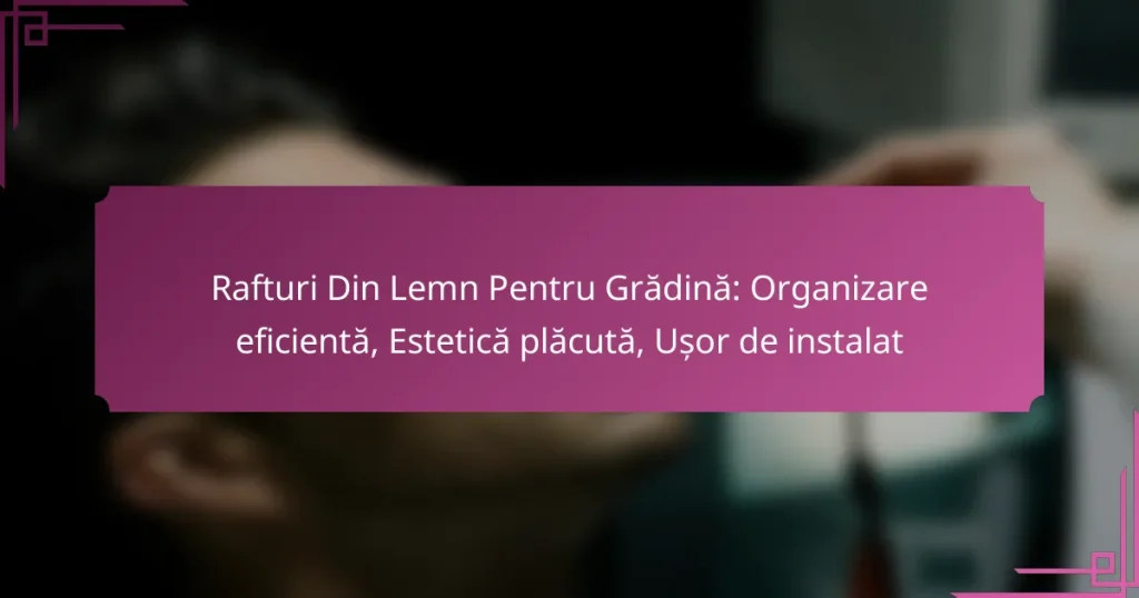 Rafturi Din Lemn Pentru Grădină: Organizare eficientă, Estetică plăcută, Ușor de instalat