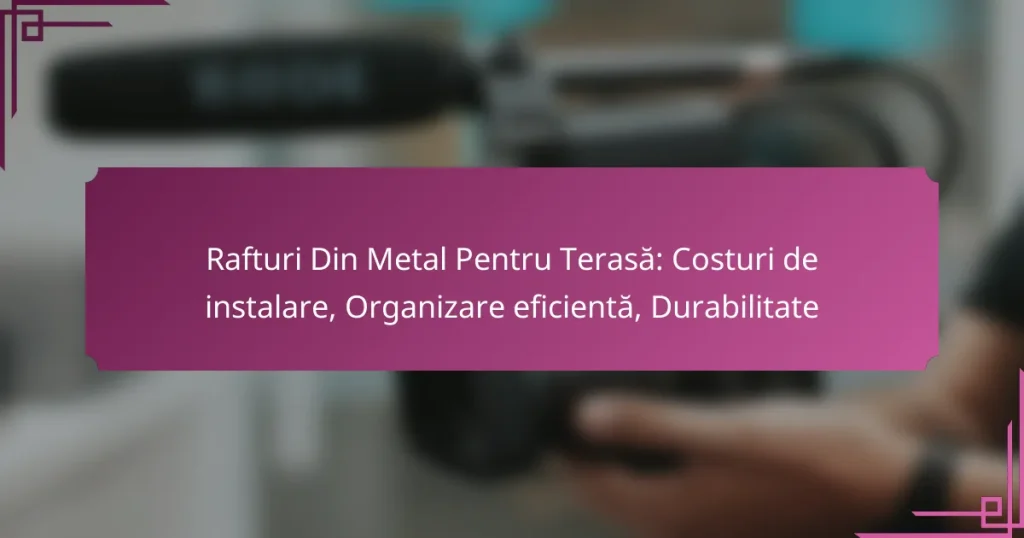 Rafturi Din Metal Pentru Terasă: Costuri de instalare, Organizare eficientă, Durabilitate