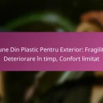 Scaune Din Plastic Pentru Exterior: Fragilitate, Deteriorare în timp, Confort limitat
