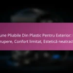Scaune Pliabile Din Plastic Pentru Exterior: Risc de rupere, Confort limitat, Estetică neatractivă